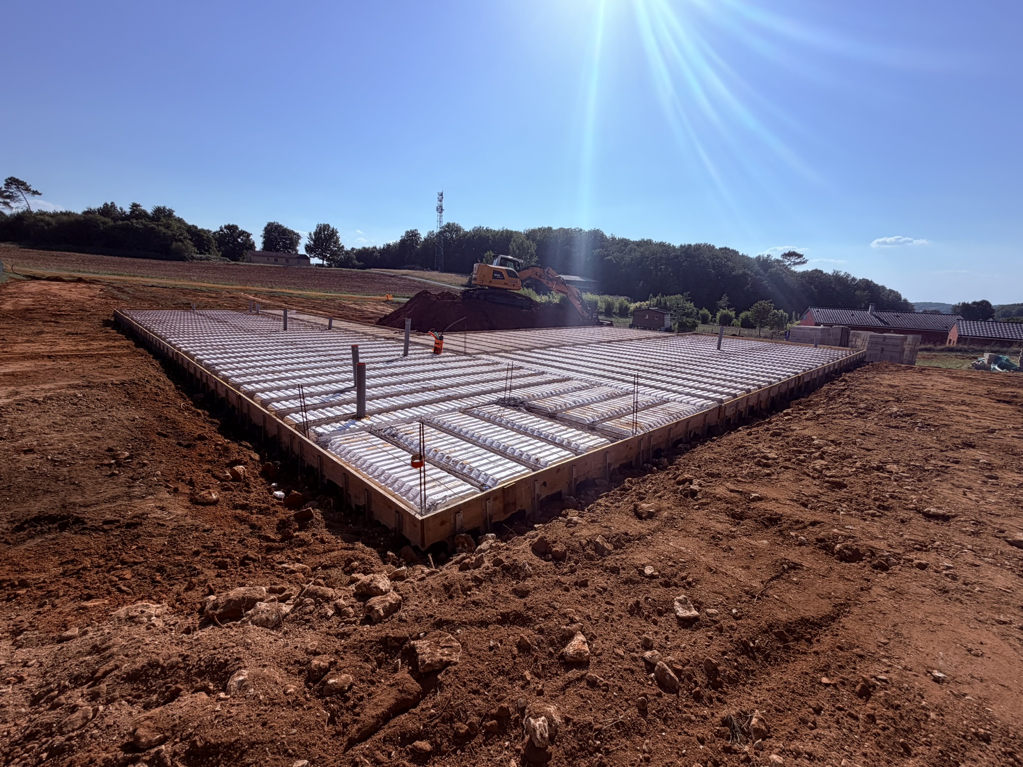 Plancher du projet à Meyrals